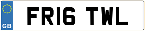 Trailer License Plate